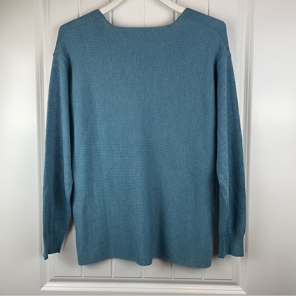 π¬πππ π΄πππ v-neck ribbed long sleeve sweater (0379) - Picture 7 of 7